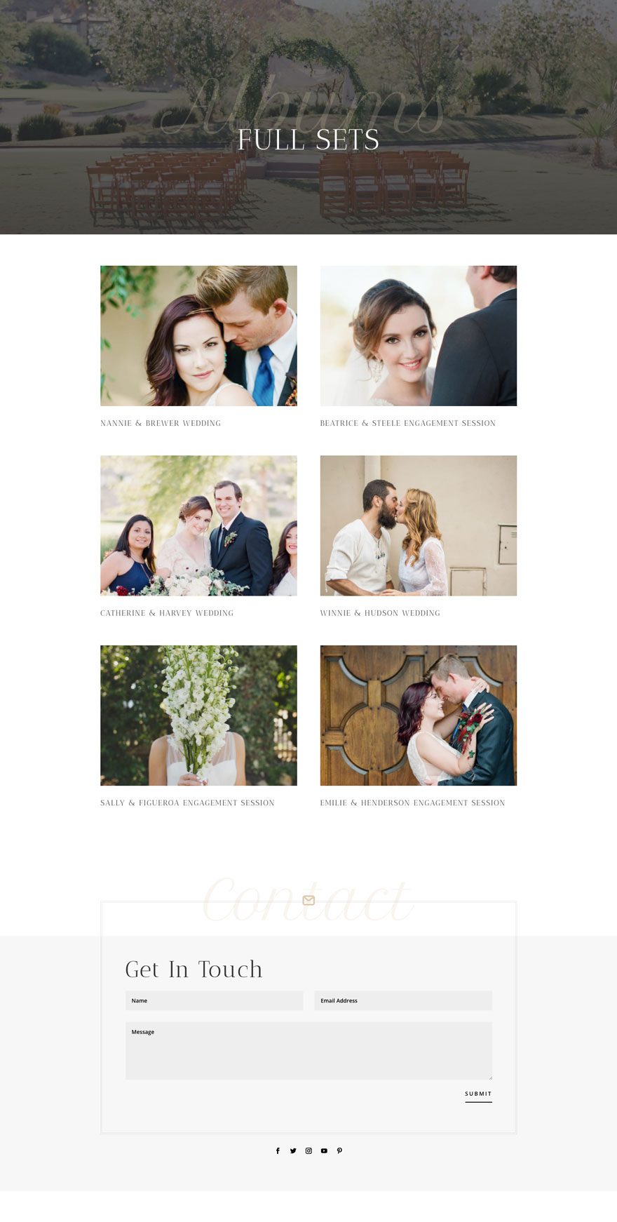 wedding photographer website