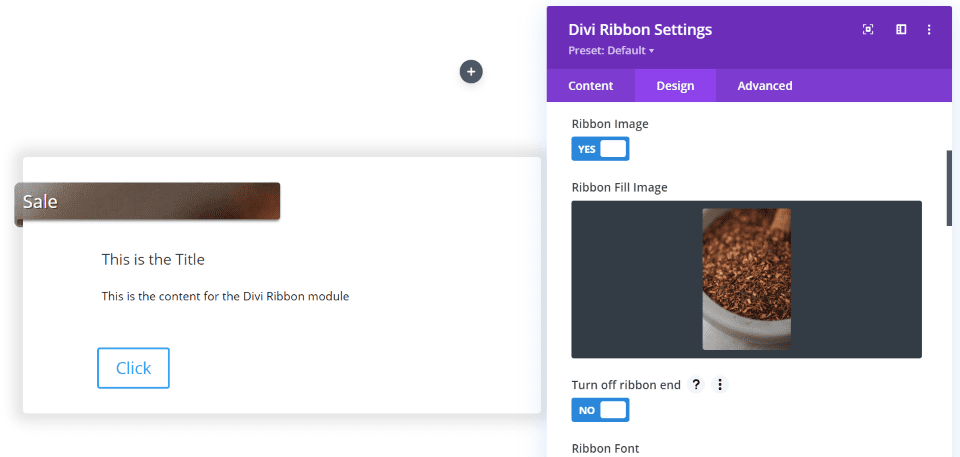 Ribbon Settings