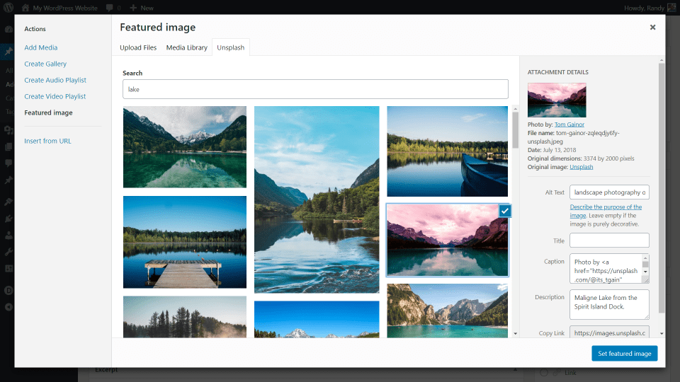 Unsplash WordPress Plugin