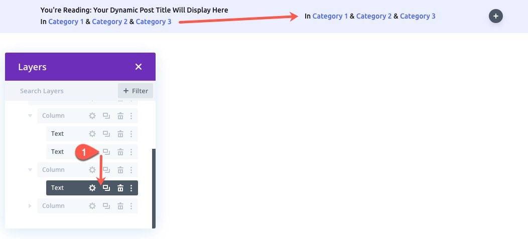 divi dynamic post info bar