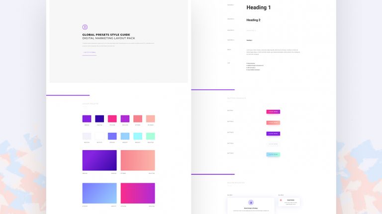 digital marketing global presets style guide