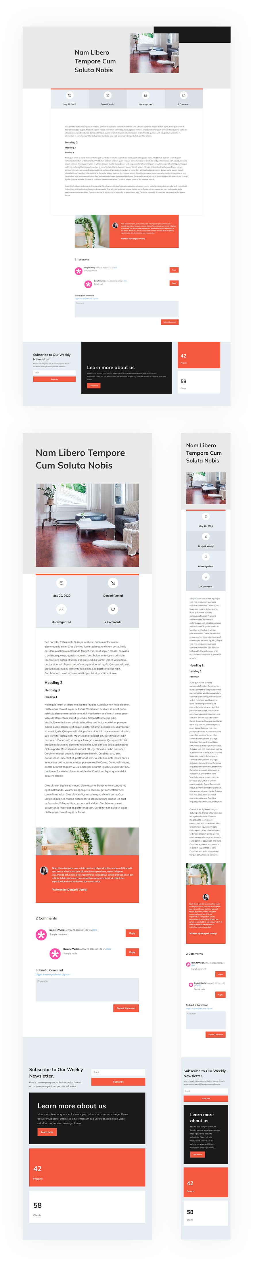 interior design blog post template