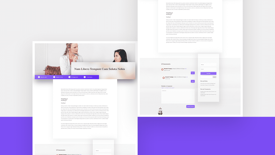 Download A Free Blog Post Template For Divi S Psychologist Layout Pack Elegant Themes Blog