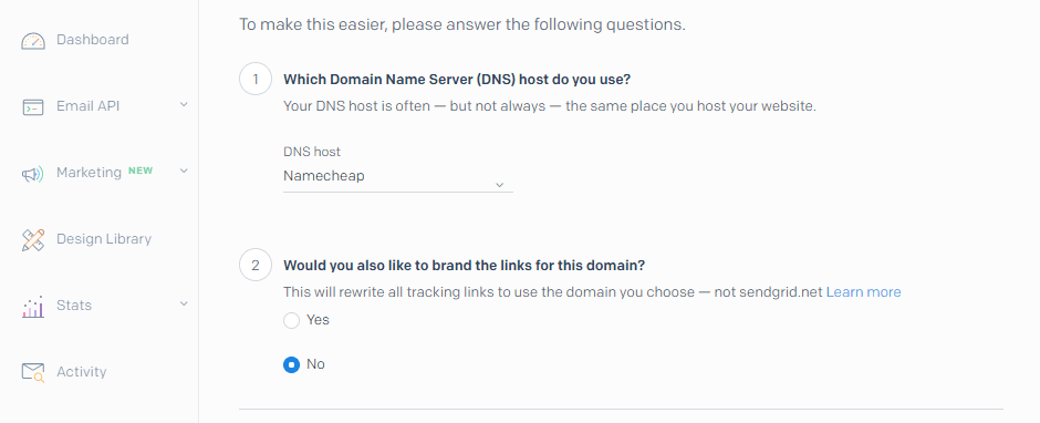 Configuring your DNS host settings.