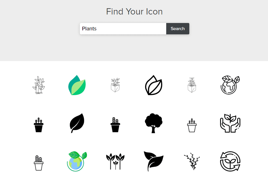 Choosing an icon for your logo.