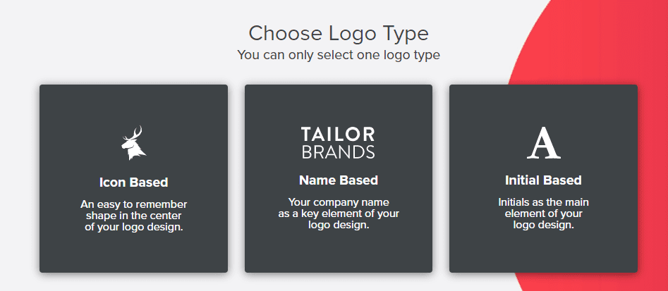 Choosing your favorite logo type.