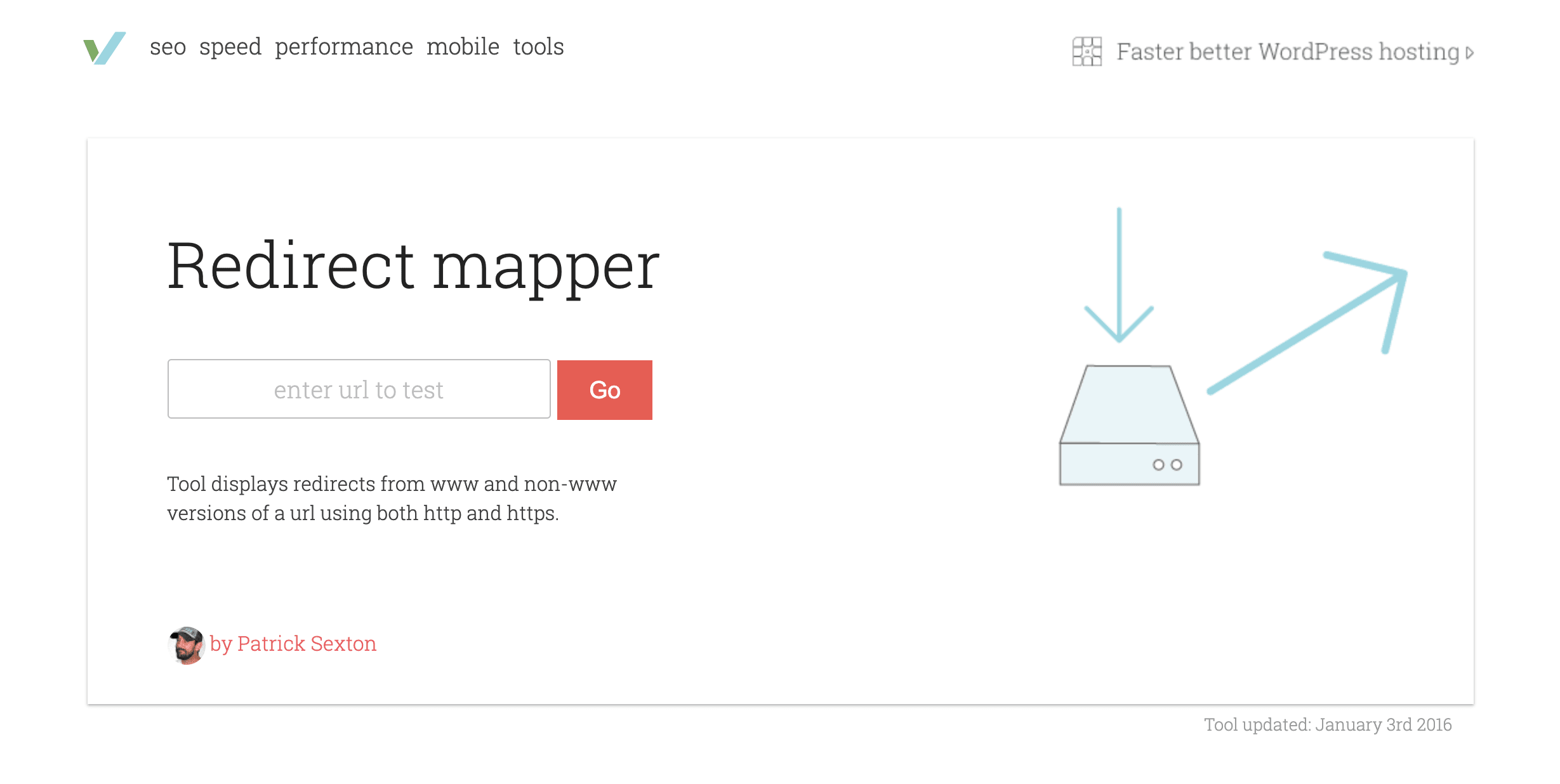 The Redirect mapper tool.
