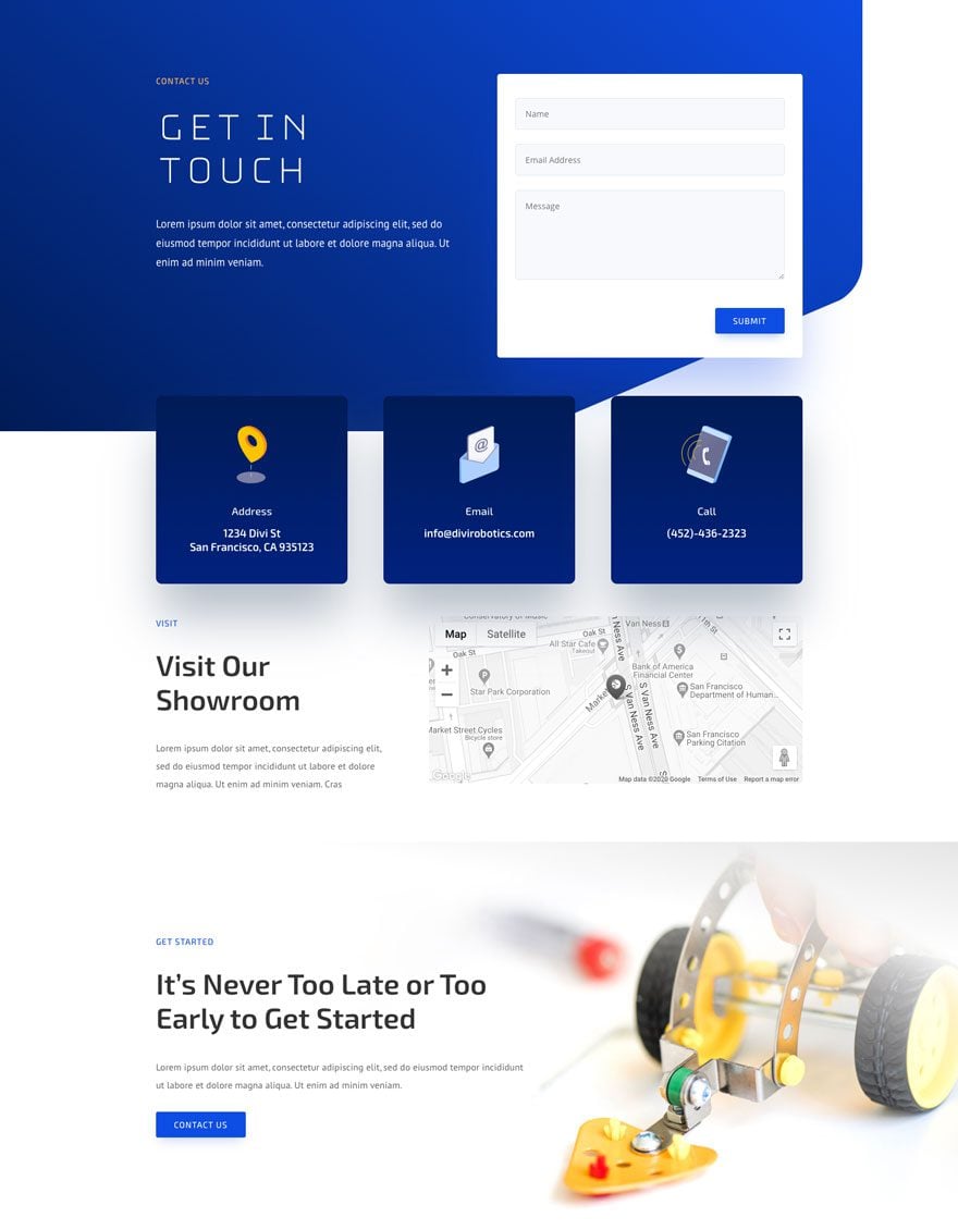 divi robotics layout pack