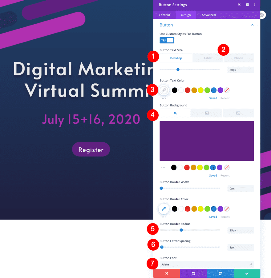 virtual summit landing page