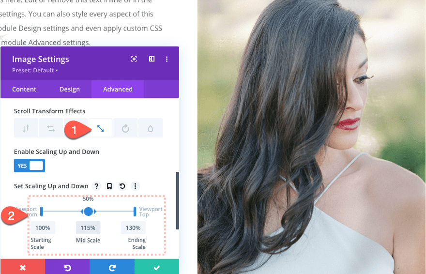 divi moving image shadows