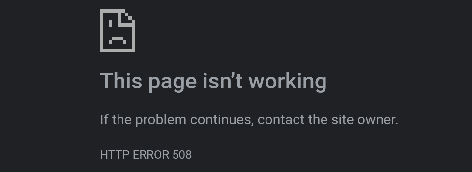 http error code 508