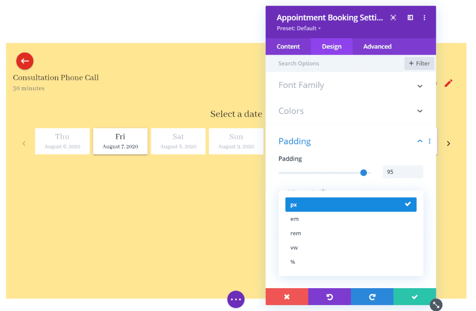 Simply Schedule Appointment Module Settings