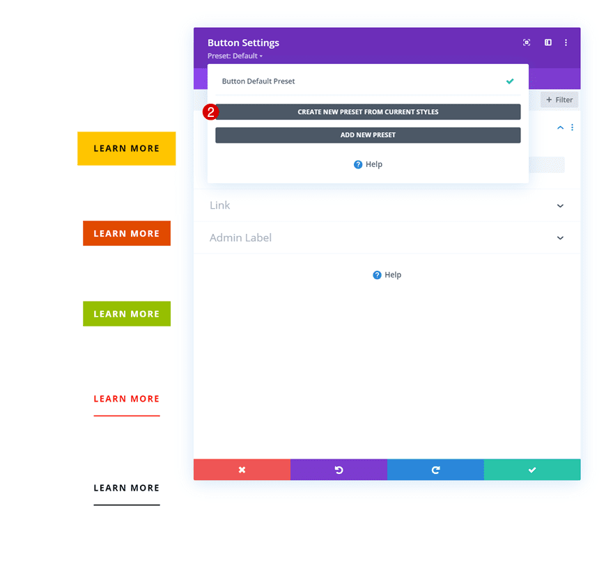 spice shop global presets style guide