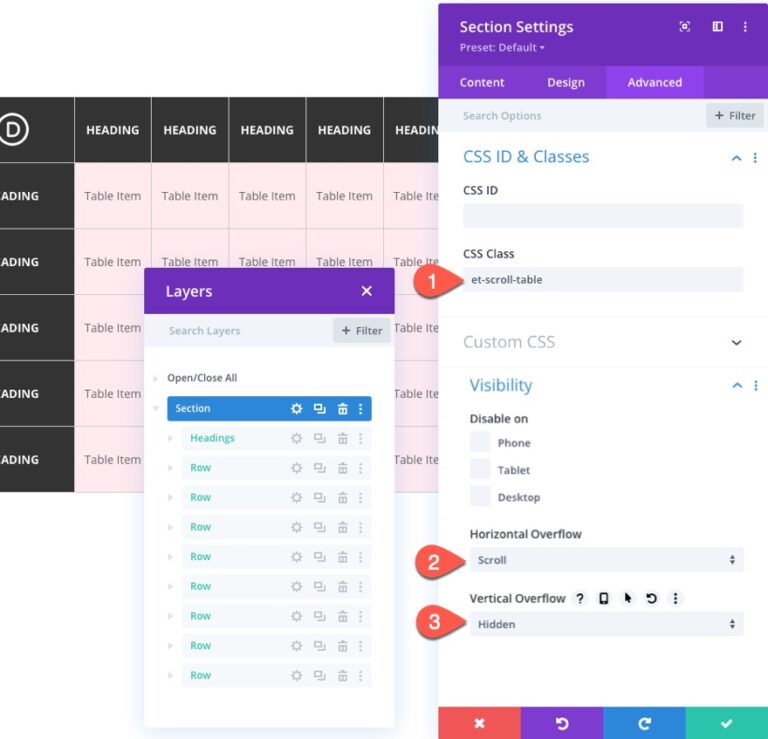 How to Create a Responsive Table with Horizontal Scroll in Divi
