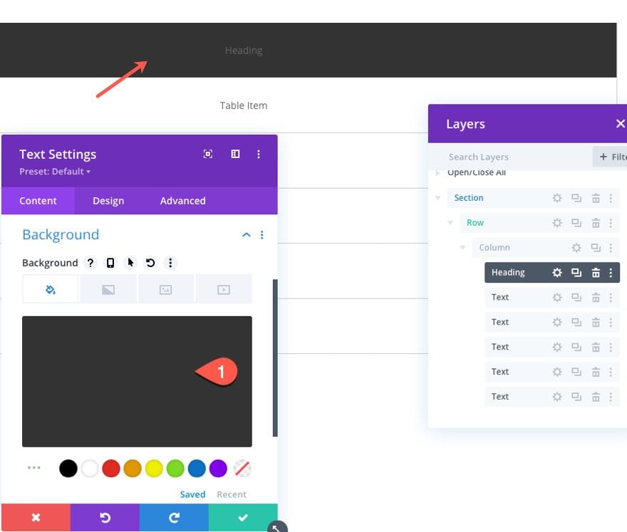 divi table with horizontal scroll