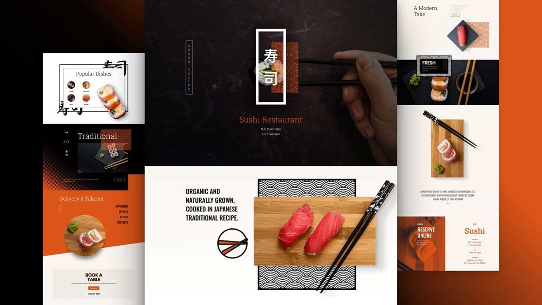 Get a FREE Sushi Restaurant Layout Pack for Divi