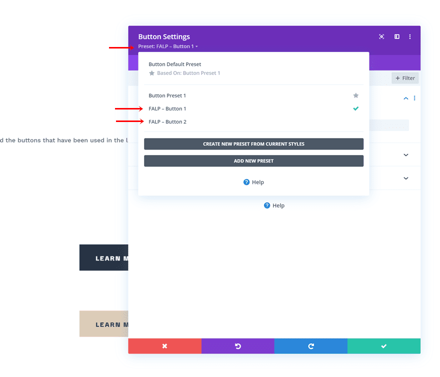 financial advisor global presets style guide