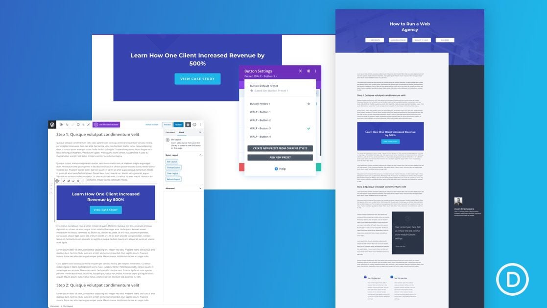 How to Use Global Presets with Divi Layout Blocks to Streamline Blog Post Design