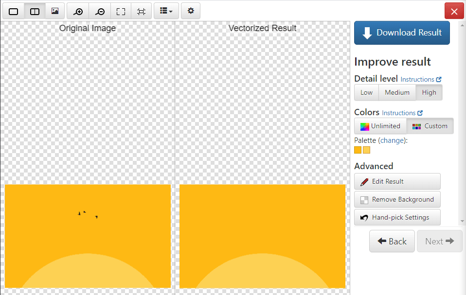Editing an SVG file.