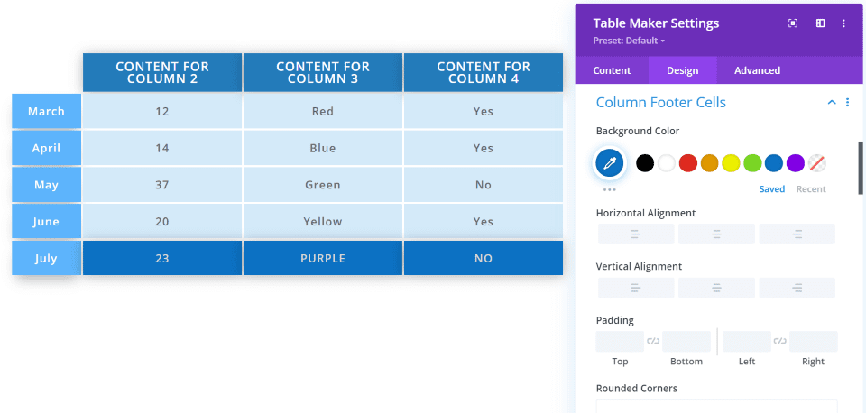 Header and Footer Styling