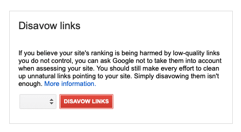 disavow links