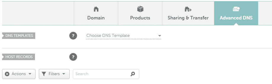 Configuring your advanced DNS settings.