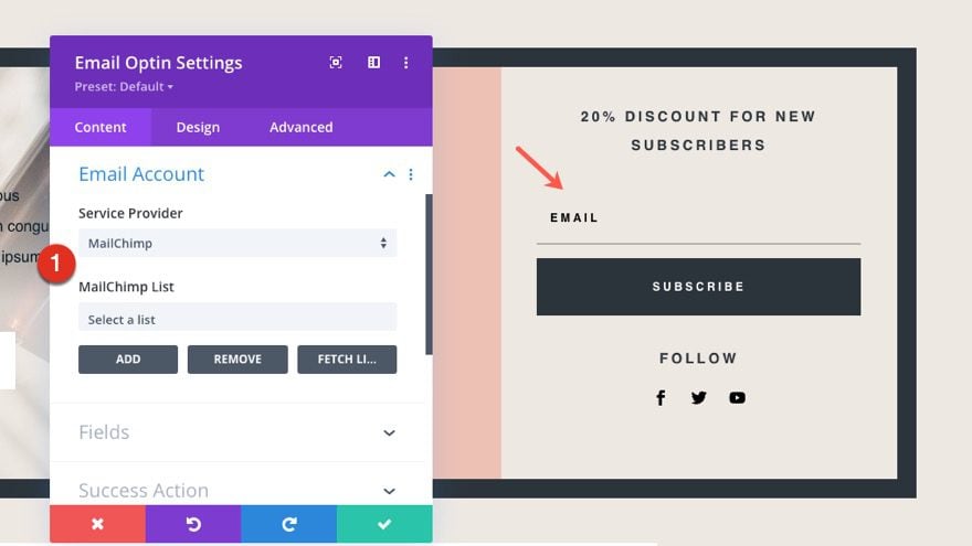 divi beauty product header footer template