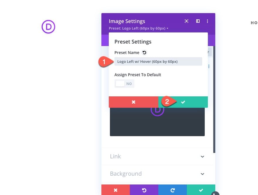 divi logo image global presets