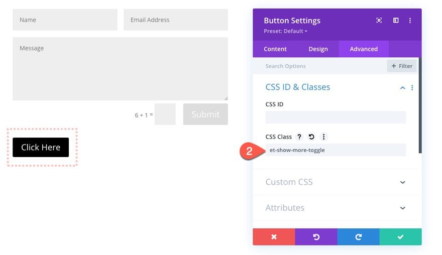 divi show more toggles