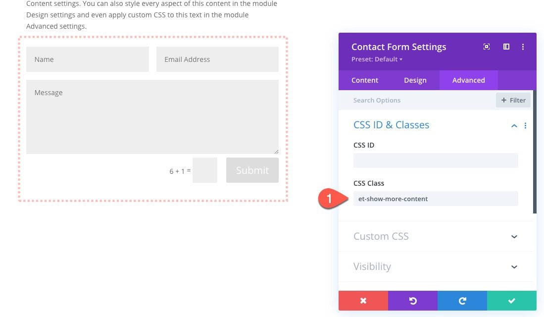 divi show more toggles