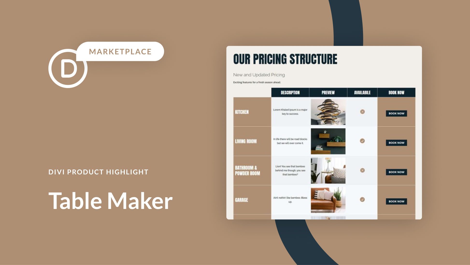Divi Plugin Highlight: Table Maker