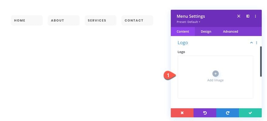 divi menu module global presets