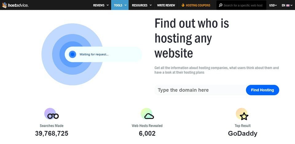 hostadvice hosting checker