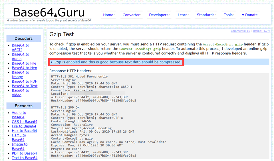 gzip on base64 guru