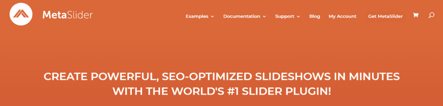 The Meta Slider home page.