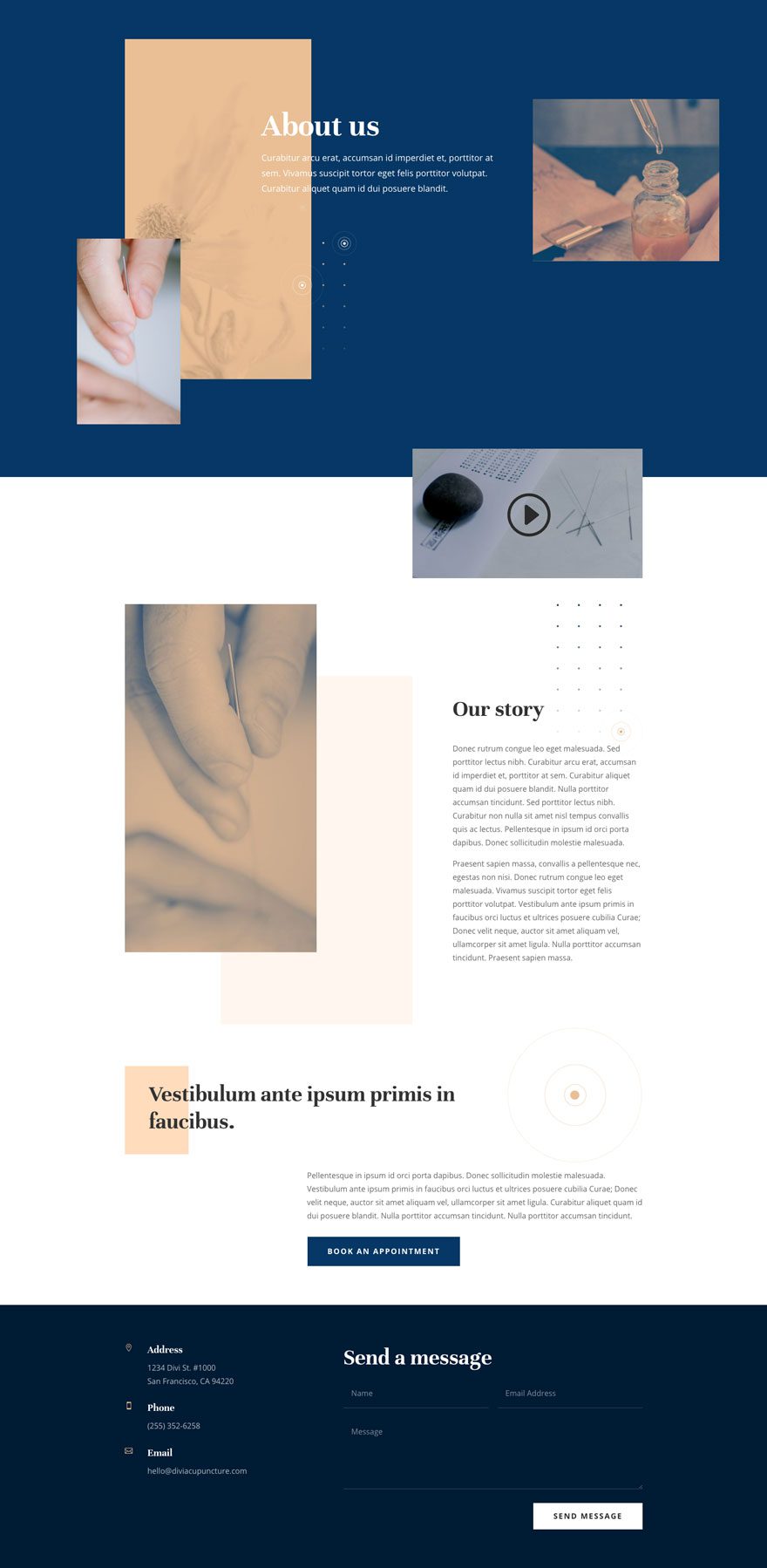 divi acupuncture layout pack