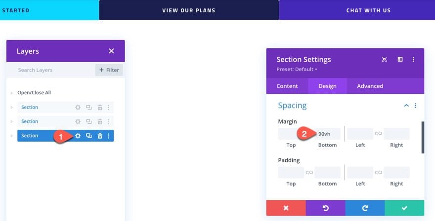 divi sticky cta menu on scroll