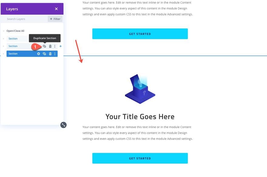 divi sticky cta menu on scroll