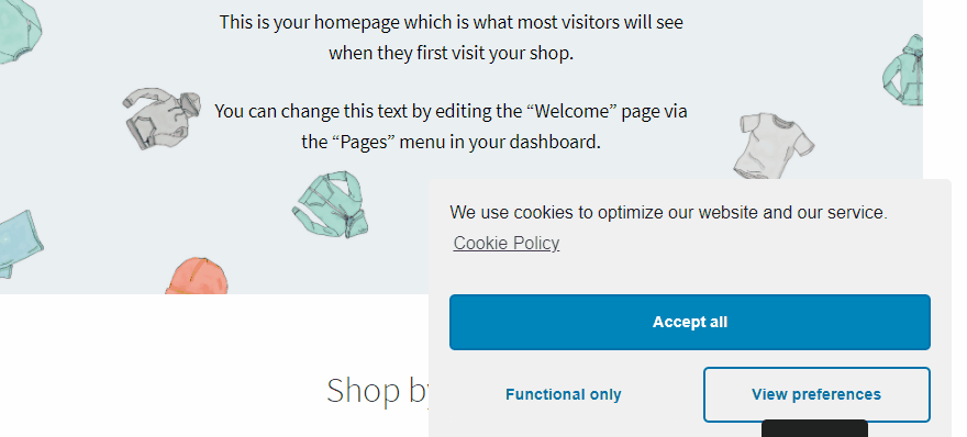 A cookie opt-in in action.