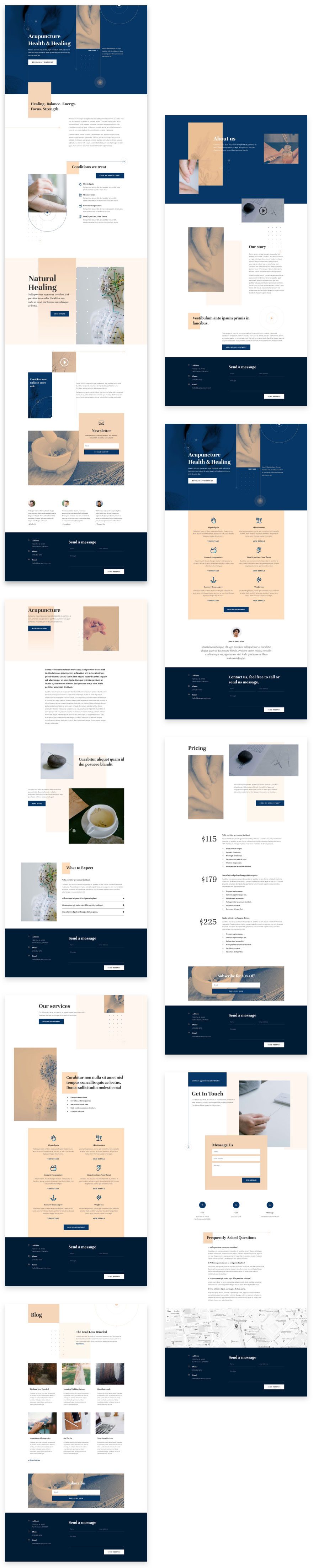 divi acupuncture layout pack