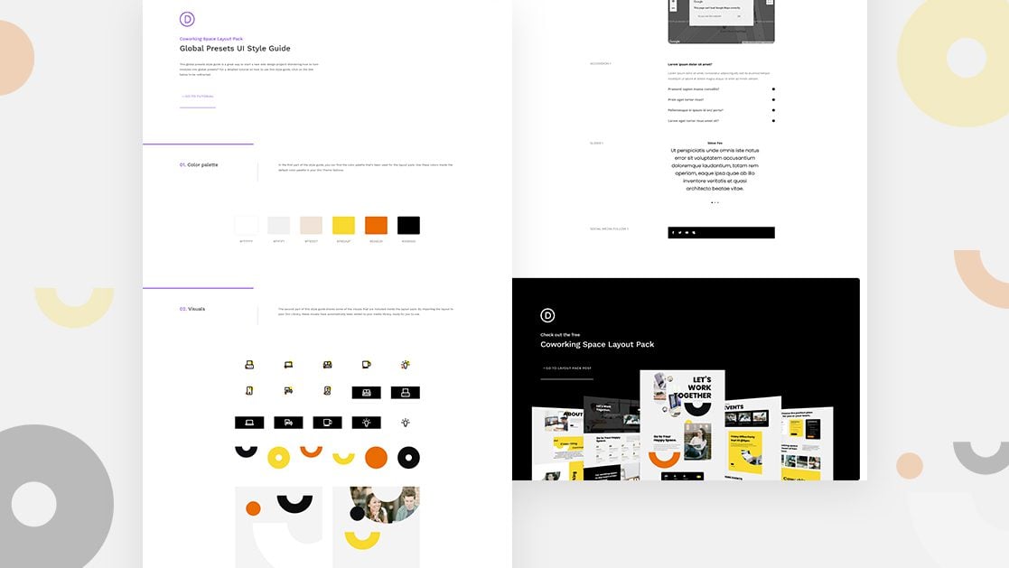 Get a FREE Global Presets Style Guide for Divi’s Coworking Space Layout Pack