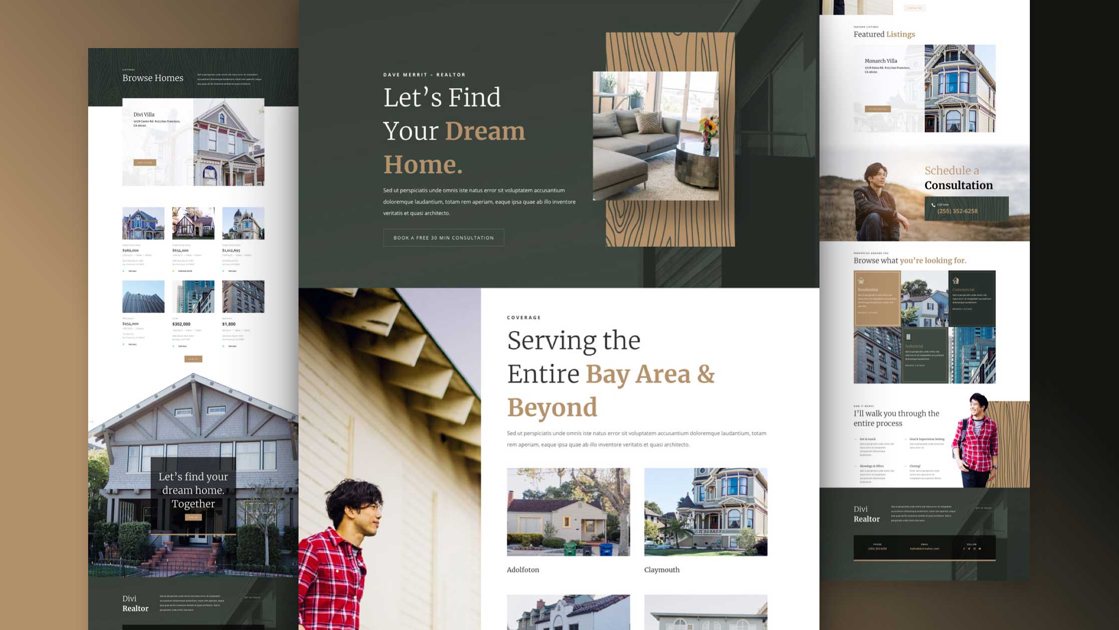 Get a FREE Realtor Layout Pack for Divi