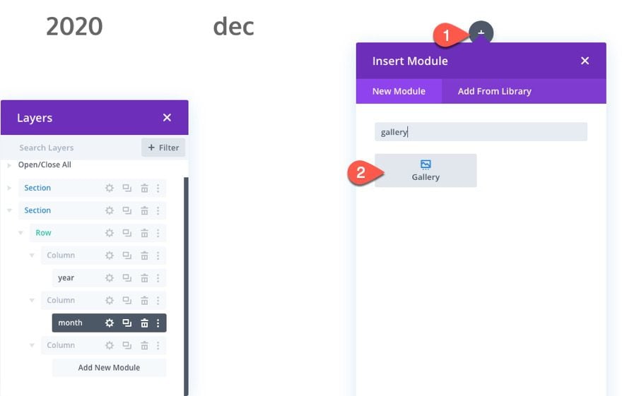 divi vertical sticky timeline