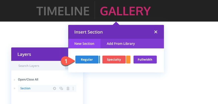 divi vertical sticky timeline