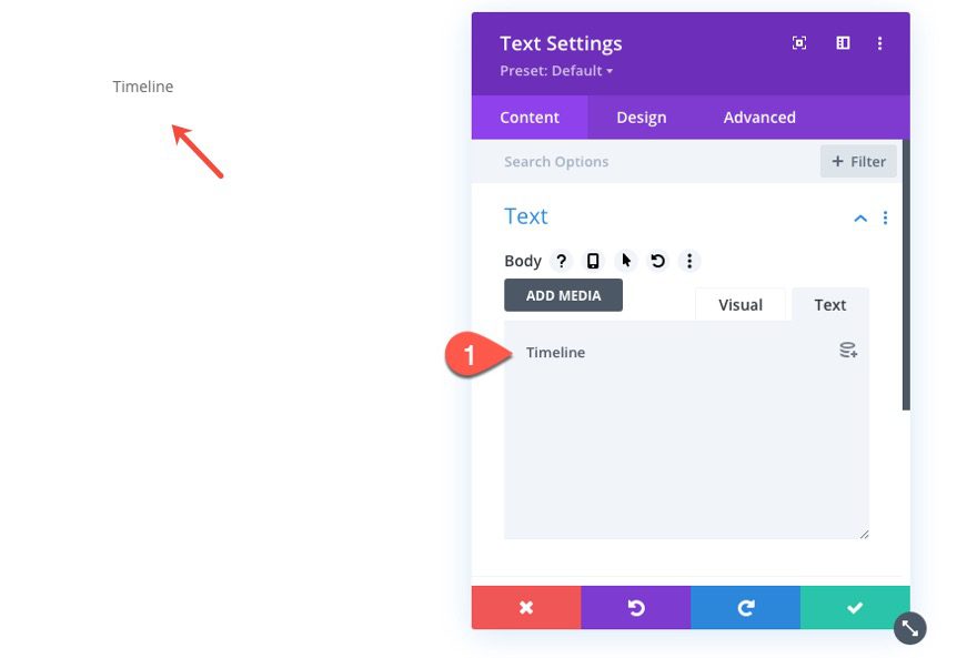 divi vertical sticky timeline