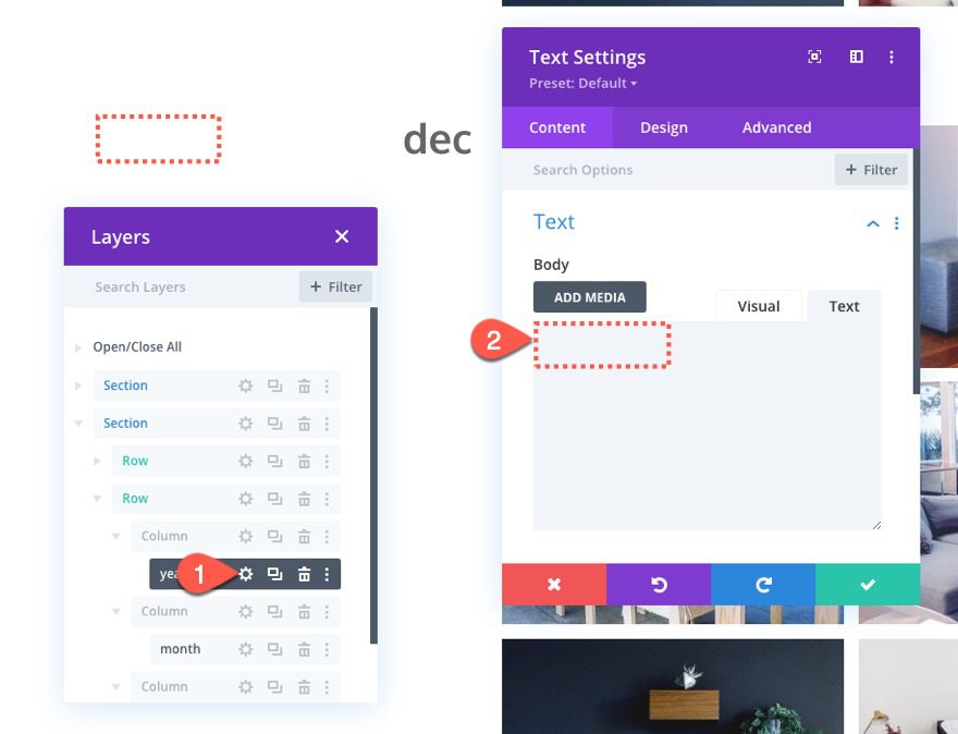 divi vertical sticky timeline