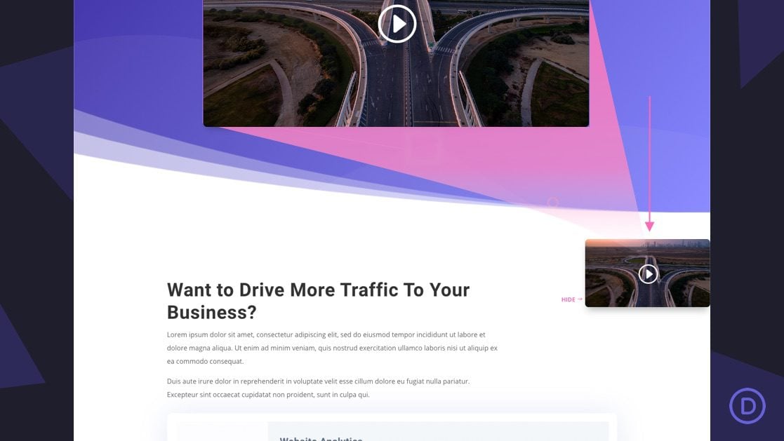 How to Create a Sticky Promo Video with a Show/Hide Toggle in Divi