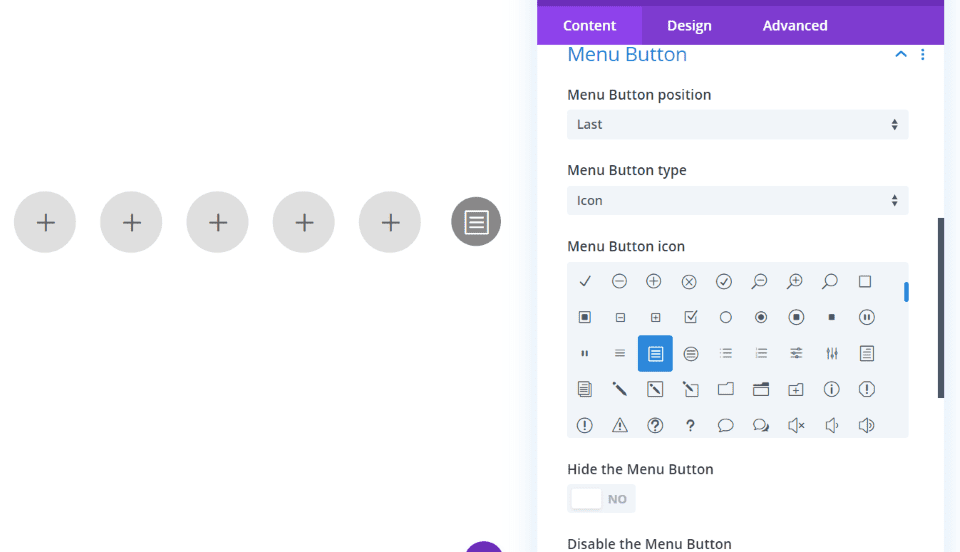 Menu Button