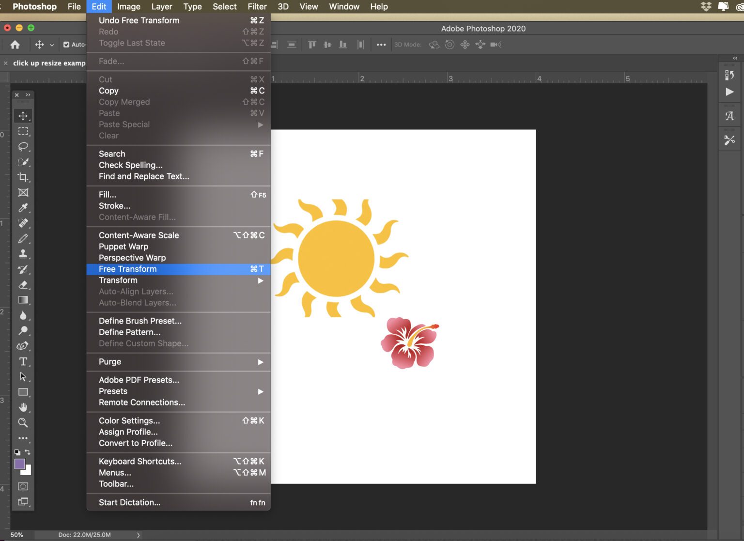 how to scale images in photoshop
