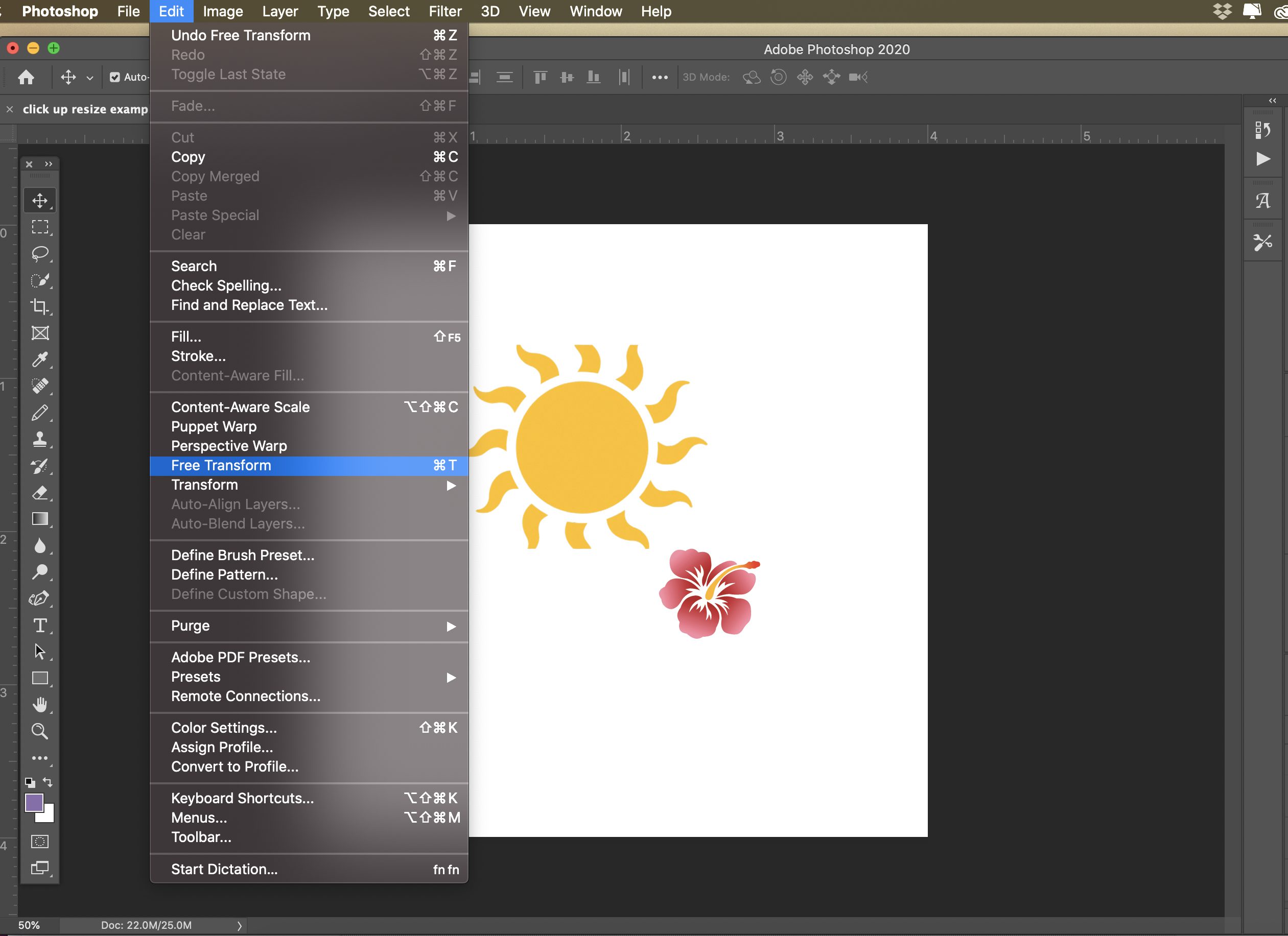 How to Scale, Transform, and Resize an Object in Photoshop